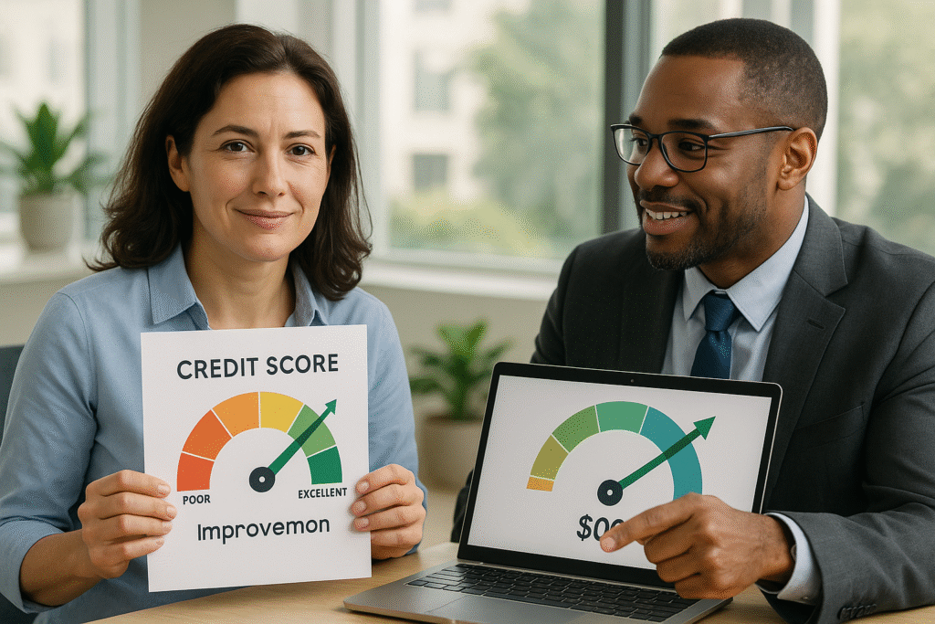 credit score rising financial success
